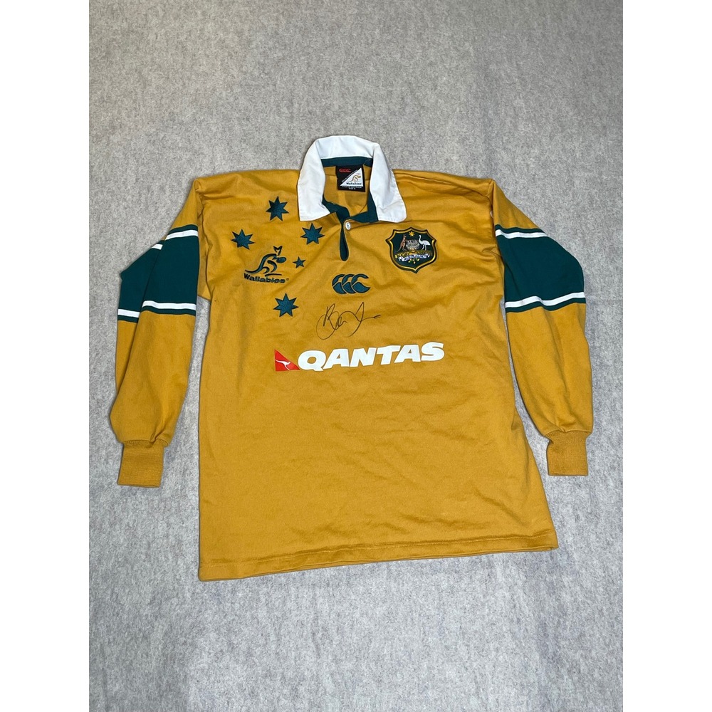Canterbury Australia Wallabies Rugby Jersey Mens Medium Gold